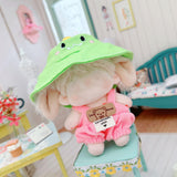 Maxbell Plush Doll Hat for Little Girls Flexibility DIY Hands on Dress up for 5.91'' Green