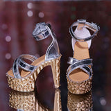 Maxbell 1/4 Scale High Heeled Shoes for 16.5-17.7inch Dress up Female Action Figures
