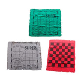 Maxbell Giant Checkers Board Game Mat 3 in 1 Game Mat Rug Game Mat Toe Board