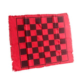 Maxbell Giant Checkers Board Game Mat 3 in 1 Game Mat Rug Game Mat Toe Board