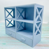 Maxbell 1/12 Scale Miniature Cabinet Wood Simple for Living Room Kitchen Dining Room