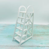 Maxbell 1/12 Mini Ladder Garden Ladder Fairy Garden Ladder Furniture for Yard Garden