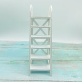 Maxbell 1/12 Mini Ladder Garden Ladder Fairy Garden Ladder Furniture for Yard Garden