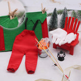 Maxbell Christmas Elf Accessories Fishing Outfit for Photography Props Holiday Decor