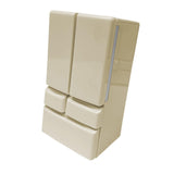 Maxbell Dollhouse Mini Refrigerator 1:12 DIY Double Door for Micro Landscape Diorama yellow