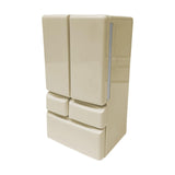 Maxbell Dollhouse Mini Refrigerator 1:12 DIY Double Door for Micro Landscape Diorama yellow