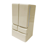 Maxbell Dollhouse Mini Refrigerator 1:12 DIY Double Door for Micro Landscape Diorama yellow