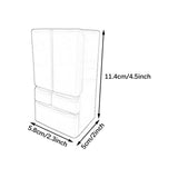 Maxbell Dollhouse Mini Refrigerator 1:12 DIY Double Door for Micro Landscape Diorama yellow