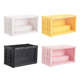 Maxbell Display Case Desktop Dustproof Clear Storage Cabinet for Study Bedroom Decor white