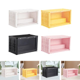 Maxbell Display Case Desktop Dustproof Clear Storage Cabinet for Study Bedroom Decor white