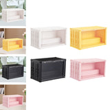 Maxbell Display Case Desktop Dustproof Clear Storage Cabinet for Study Bedroom Decor white