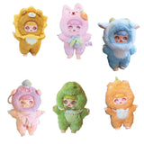 Maxbell 6 Pieces Mini Plush Doll Toy Cartoon Plush Figure for Family Gift Boys Girls