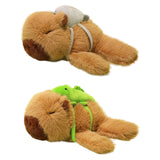 Maxbell Capybara Plush Toy with Backpack Capibara Stuffed Aniamls Toy for Boys Girls Turtle backpack