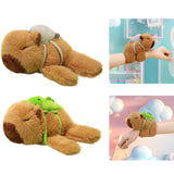 Maxbell Capybara Plush Toy with Backpack Capibara Stuffed Aniamls Toy for Boys Girls Turtle backpack