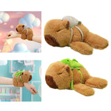 Maxbell Capybara Plush Toy with Backpack Capibara Stuffed Aniamls Toy for Boys Girls Turtle backpack