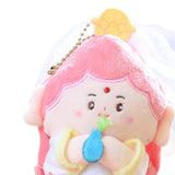 Maxbell Cartoon Lucky God Plush Toy Backpack Bag Pendant for Children Men Women Kids Guanyin