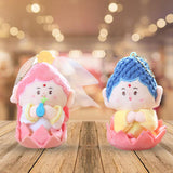 Maxbell Cartoon Lucky God Plush Toy Backpack Bag Pendant for Children Men Women Kids Guanyin