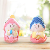 Maxbell Cartoon Lucky God Plush Toy Backpack Bag Pendant for Children Men Women Kids Guanyin