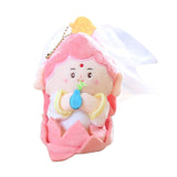 Maxbell Cartoon Lucky God Plush Toy Backpack Bag Pendant for Children Men Women Kids Guanyin