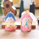 Maxbell Cartoon Lucky God Plush Toy Backpack Bag Pendant for Children Men Women Kids Guanyin