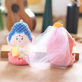 Maxbell Cartoon Lucky God Plush Toy Backpack Bag Pendant for Children Men Women Kids Guanyin