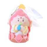 Maxbell Cartoon Lucky God Plush Toy Backpack Bag Pendant for Children Men Women Kids Guanyin