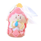 Maxbell Cartoon Lucky God Plush Toy Backpack Bag Pendant for Children Men Women Kids Guanyin