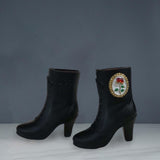 Maxbell 1/6 Scale Shoes Boots Sturdy Trendy Action Figure Shoes for 12" Figures Body Black Short