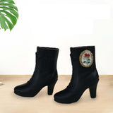 Maxbell 1/6 Scale Shoes Boots Sturdy Trendy Action Figure Shoes for 12" Figures Body Black Short
