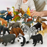 Maxbell 12Pcs Dinosaur Figure Toy Development Playset for Holiday New Year Festival