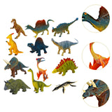 Maxbell 12Pcs Dinosaur Figure Toy Development Playset for Holiday New Year Festival