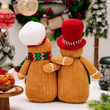 Maxbell 3x Gingerbread Man Plush Toy Soft Toy for Children Kids Christmas Tree Gifts