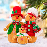 Maxbell 3x Gingerbread Man Plush Toy Soft Toy for Children Kids Christmas Tree Gifts