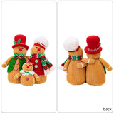 Maxbell 3x Gingerbread Man Plush Toy Soft Toy for Children Kids Christmas Tree Gifts