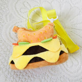 Maxbell Plush Doll Clothes for 20cm Dress up Plush Doll Accessories Costumes Cartoon Hamburger