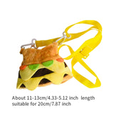 Maxbell Plush Doll Clothes for 20cm Dress up Plush Doll Accessories Costumes Cartoon Hamburger