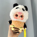 Maxbell Plush Doll Clothes for 20cm Dress up Plush Doll Accessories Costumes Cartoon Hamburger