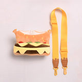 Maxbell Plush Doll Clothes for 20cm Dress up Plush Doll Accessories Costumes Cartoon Hamburger