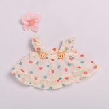 Maxbell 2x Dolls Princess Dress with Flower Hairpin Miniature Clothes for 20cm Dolls Yellow