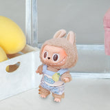 Maxbell 2 Pieces Plush Doll Vest Set Hands on Decoration Cute Dress up for Girl Doll blue