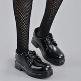 Maxbell 1:4 Scale Schoolgirl Shoes Classic Round Toe Shoe for Girls Gift DIY Cosplay