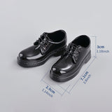 Maxbell 1:4 Scale Schoolgirl Shoes Classic Round Toe Shoe for Girls Gift DIY Cosplay