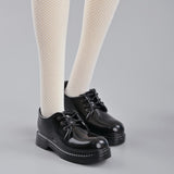 Maxbell 1:4 Scale Schoolgirl Shoes Classic Round Toe Shoe for Girls Gift DIY Cosplay