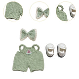 Maxbell 6.69in Doll Clothes Costumes Doll Accessories for Gift Birthday Little Girls green