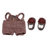 Maxbell 6.69in Doll Clothes Costumes Doll Accessories for Gift Birthday Little Girls brown