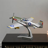 Maxbell Simulation 1:48 P51 Aircraft Model with Display Base for Home Office Bedroom green