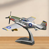 Maxbell Simulation 1:48 P51 Aircraft Model with Display Base for Home Office Bedroom green