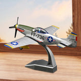 Maxbell Simulation 1:48 P51 Aircraft Model with Display Base for Home Office Bedroom green
