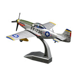 Maxbell Simulation 1:48 P51 Aircraft Model with Display Base for Home Office Bedroom green
