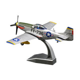 Maxbell Simulation 1:48 P51 Aircraft Model with Display Base for Home Office Bedroom green